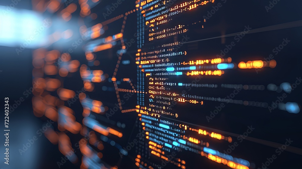 Foto de Dynamic and dramatic secure encryption coding data with copy ...