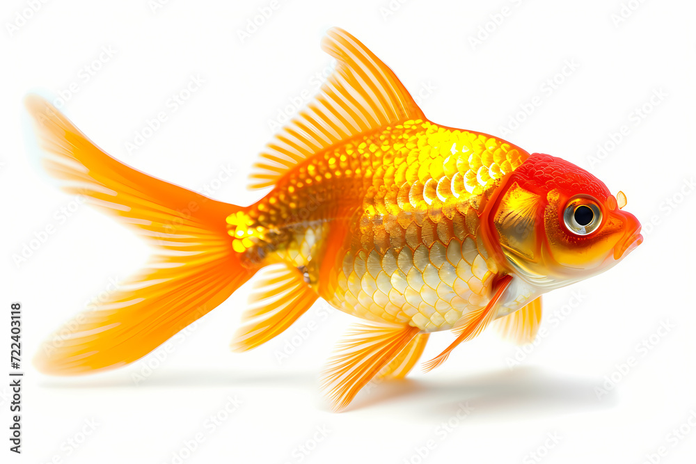 gold fish isolated on white gold fish isolated on white