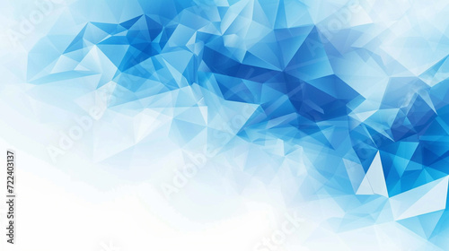 Light blue and cobalt geometric background vector presentation design. Abstract PowerPoint and Business background.
