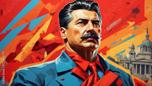 A portrait of Joseph Stalin photo