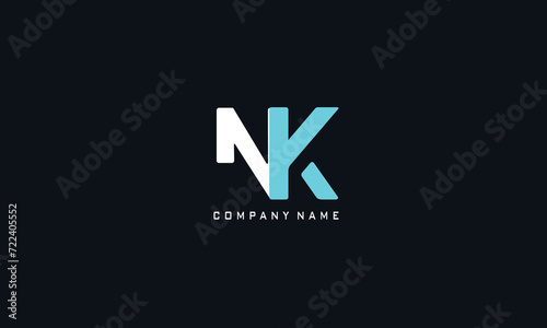 NK letter logo vector eps file