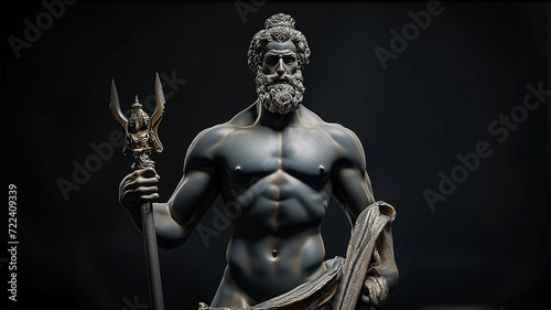 Series of mythological gods and heroes from ancient times, sculptures 