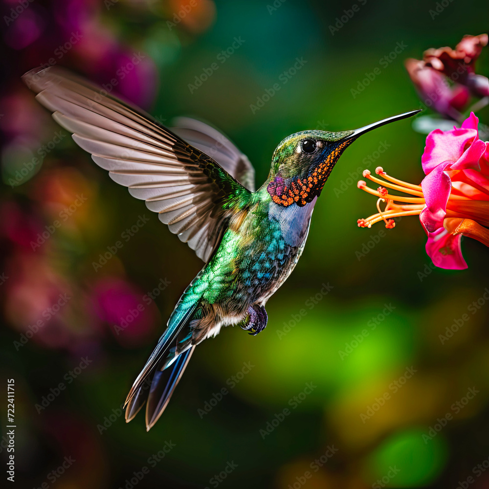 Obraz premium flying hummingbird