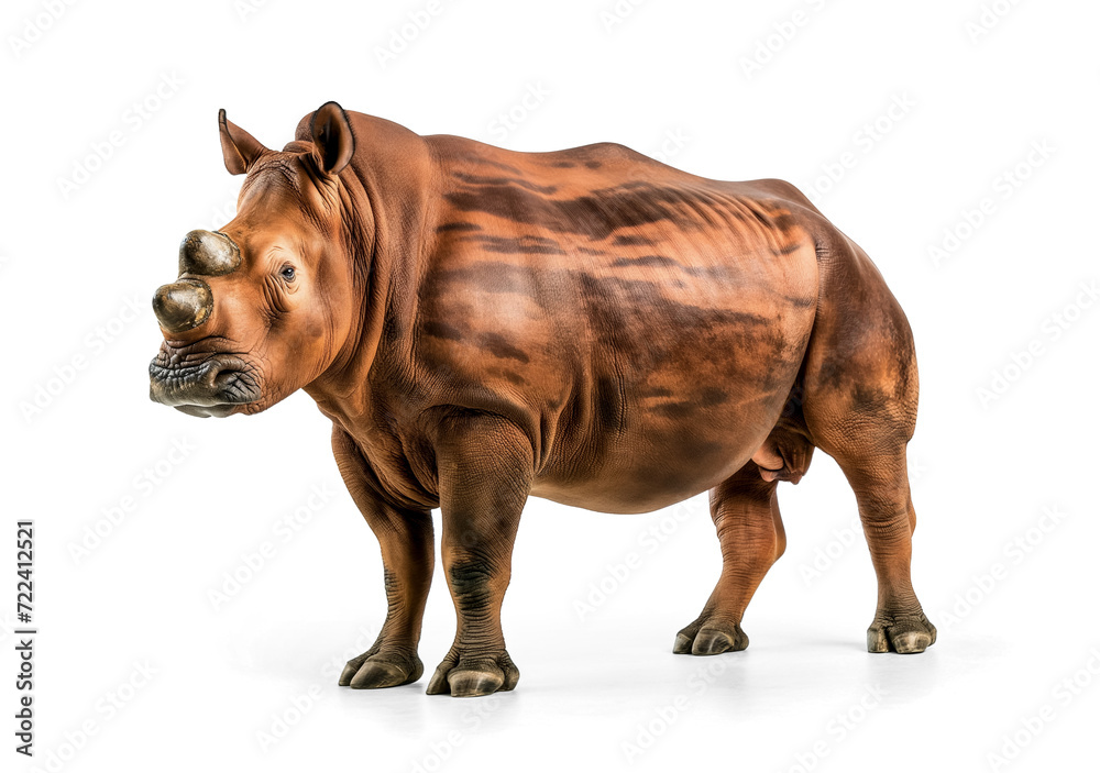 Obraz premium rhinoceros isolated on white transparent background, png