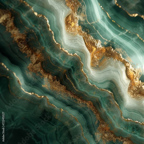 digital art wallpaper green and Elegant gold marble