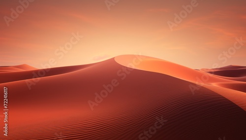 Desert dunes at sunset nature landscape