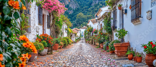picturesque village with wh...