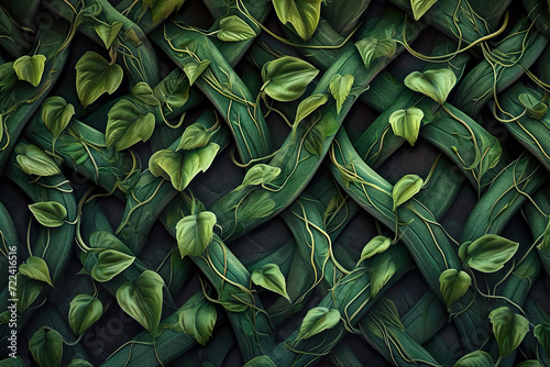 Generate a pattern of intertwining vines, capturing the sense of growth and vitality photo
