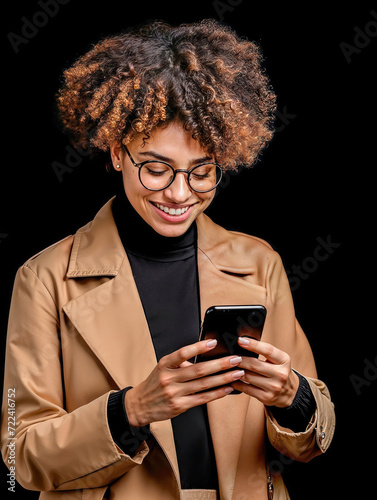 young woman using her phone