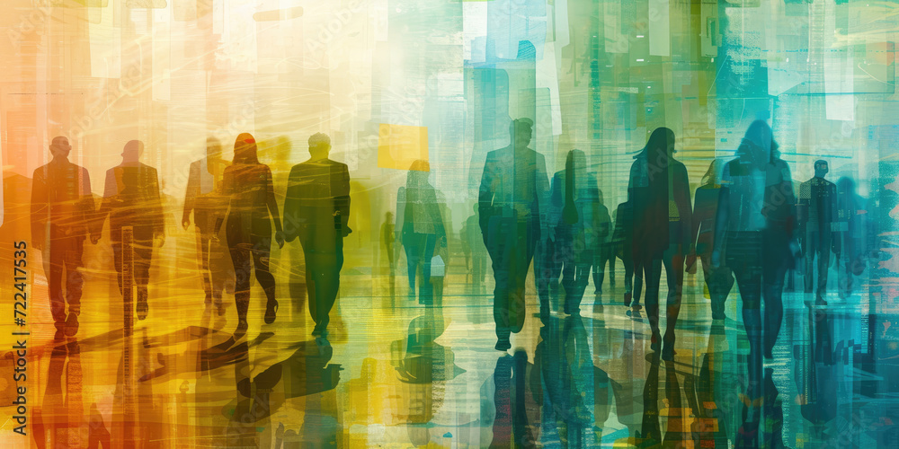 Silhouettes of Business People