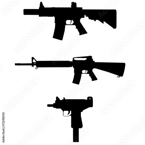set of guns