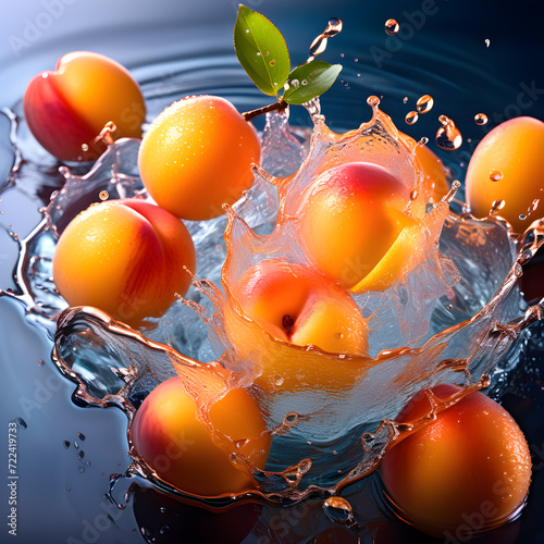 Capturing Peaches Macro Photography by Miki Asai floating in a decadent pool of syrup intricate  photo