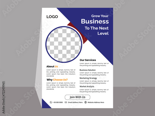 modern editable business corporate flyer mailer leaflet template 
