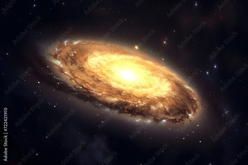 Fototapeta premium Galactic Space Nebula Background