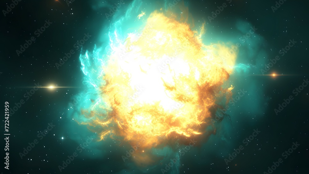 Obraz premium Celestial Cosmos Abstract Wallpaper