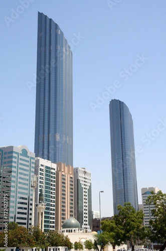 Rascacielos en Abu Dhabi, Emiratos Árabes Unidos