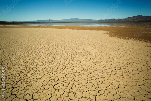 Lake Mojave Desert with Rainwater - Captivating 4K Ultra HD Image of Desert Landscape