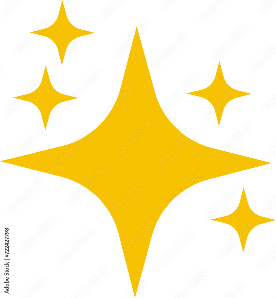 Retro futuristic sparkle twinkling star icon star shape. Abstract cool shine effect sign yellow flat vector design isolated on transparent background for posters, projects, banners, logo business card Retro futuristic sparkle twinkling star icon star shape. Abstract cool shine effect sign yellow flat vector design isolated on transparent background for posters, projects, banners, logo business card