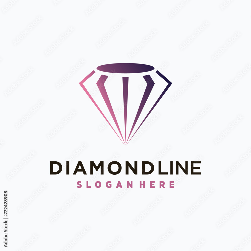 Vector diamond vector logo icon design template Vector diamond vector logo icon design template