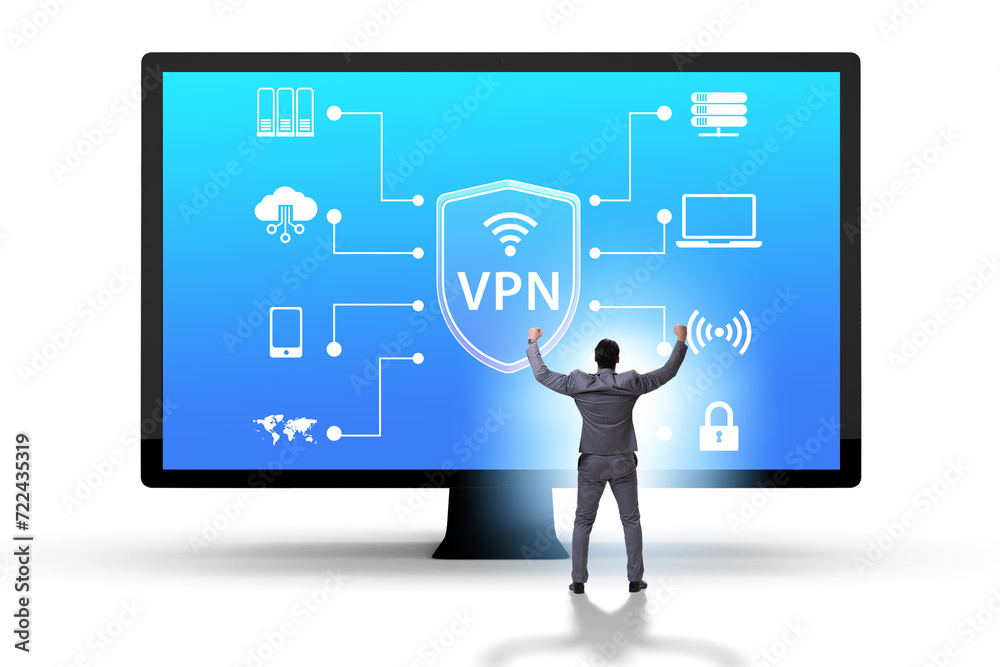 Virtual private network VPN cyber concept Virtual private network VPN cyber concept