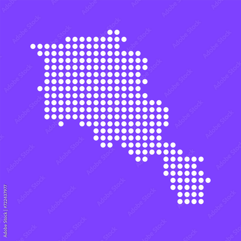 Vector square pixel dotted map of Armenia isolated on background. Vector square pixel dotted map of Armenia isolated on background.