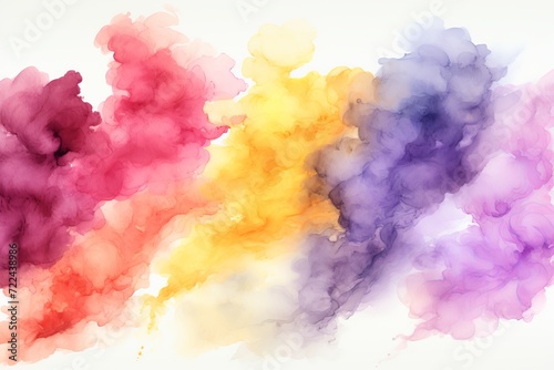 Soft watercolor splashes. ethereal abstract backgrounds with dreamy textures and delicate blends © chelmicky
