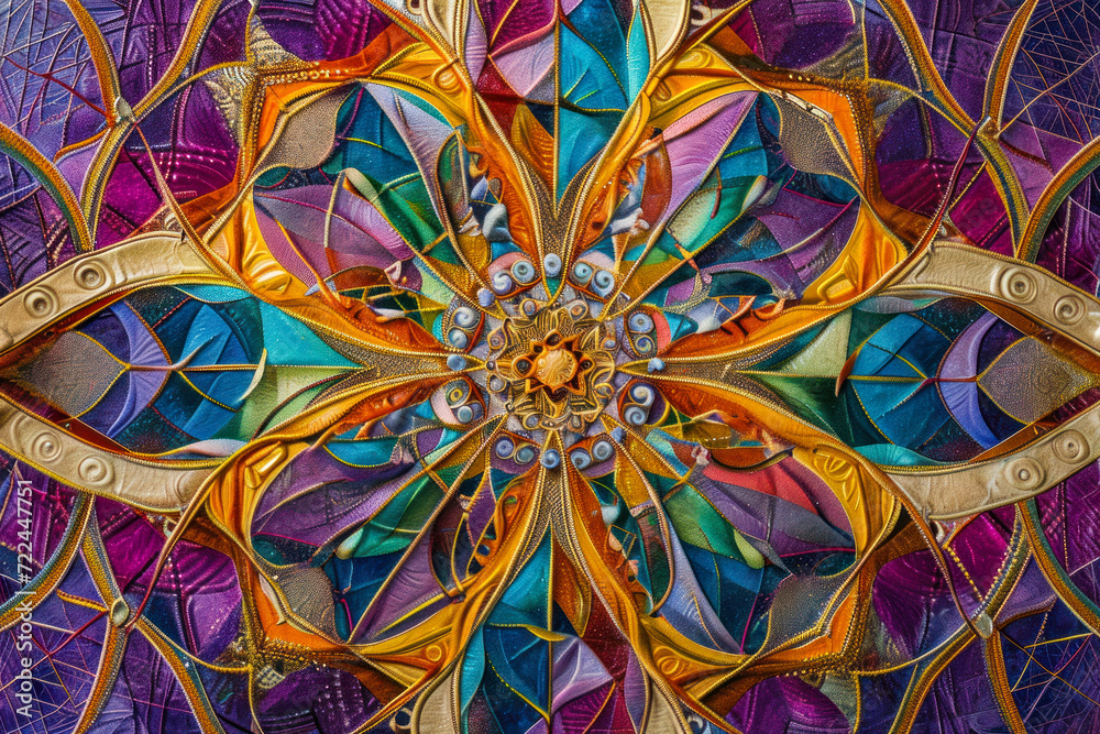 multi-colored volumetric fractal multi-colored volumetric fractal