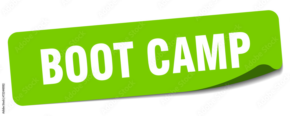 boot camp sticker. boot camp label boot camp sticker. boot camp label