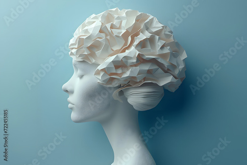 paper art brain