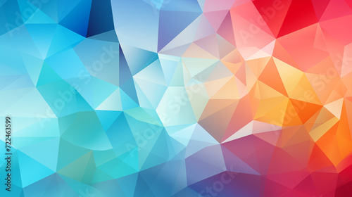 Multicolor triangle background. Geometric abstract background made of colorful triangles.