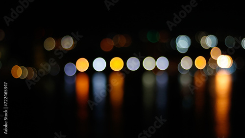 bokeh effect at night, night photography for backgrounds © MaraJos