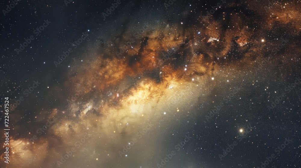 Obraz premium a close up of a very large star in the sky with a lot of stars on the side of it.