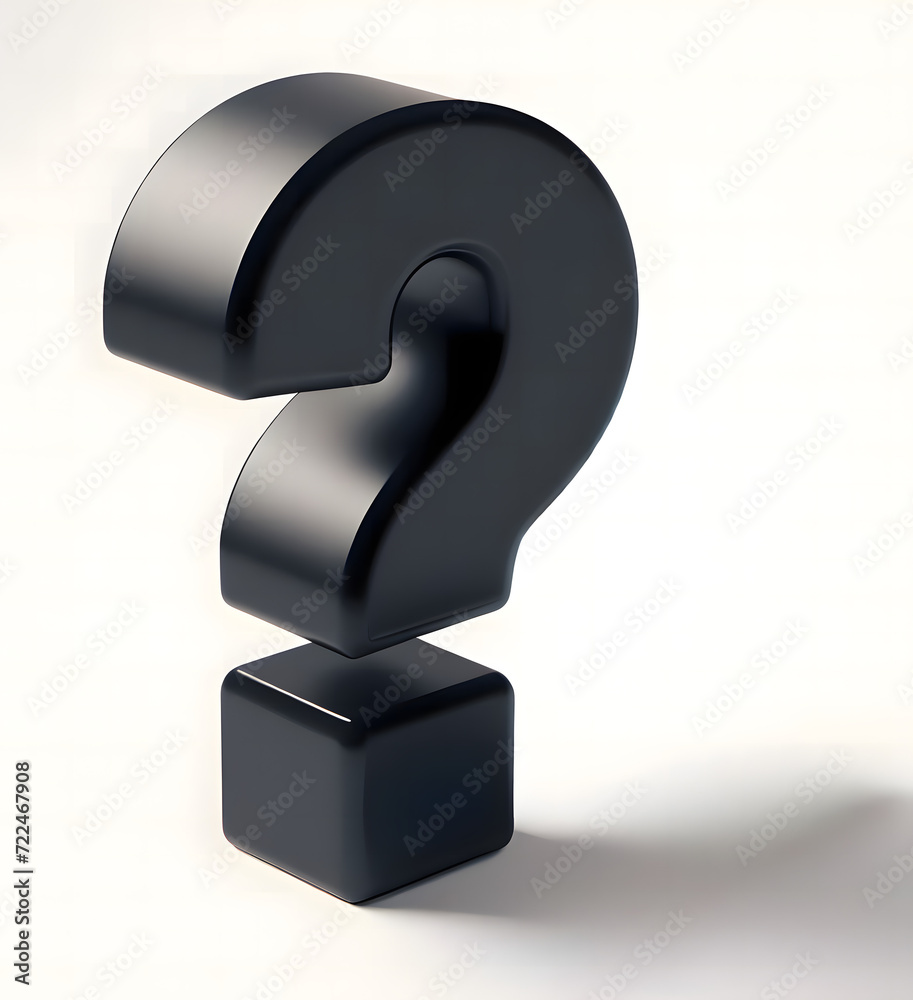 black question mark 3d black question mark 3d