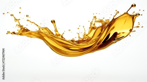 A dynamic image capturing a splash of liquid on a pristine white surface. Perfect for advertisements, presentations, or any design that requires a fresh and energetic look