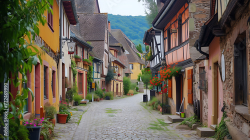 Step back in time and wander the charming cobblestone streets of a medieval village, lined with historic buildings that whisper tales of the past.