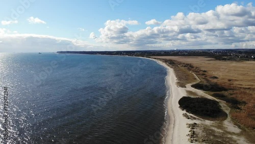 Zatoka Pucka. Widok z Drona z Rewy. photo