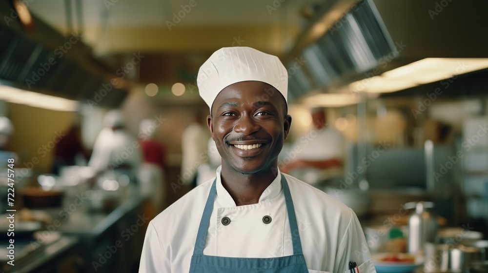 Middle age African Male Chef