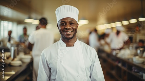 Middle age African Male Chef