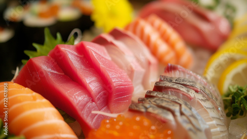 Elegance on a Plate: Sashimi at a High-End Japanese Restaurant