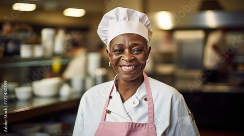 Senior African Female Chef