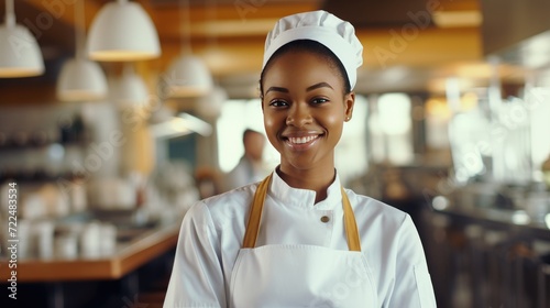  Young African Female Chef