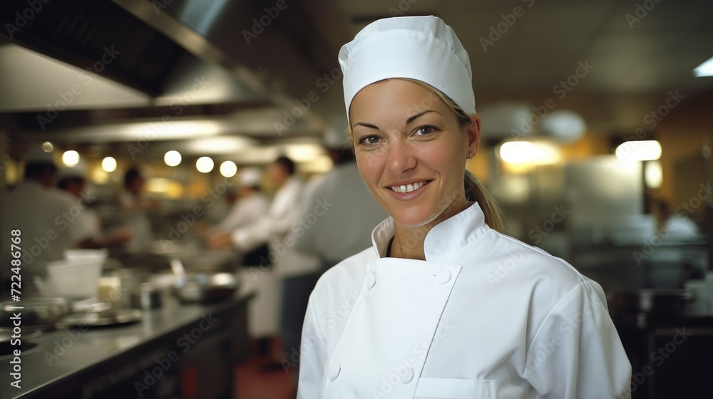 Middle age American Female Chef Middle age American Female Chef