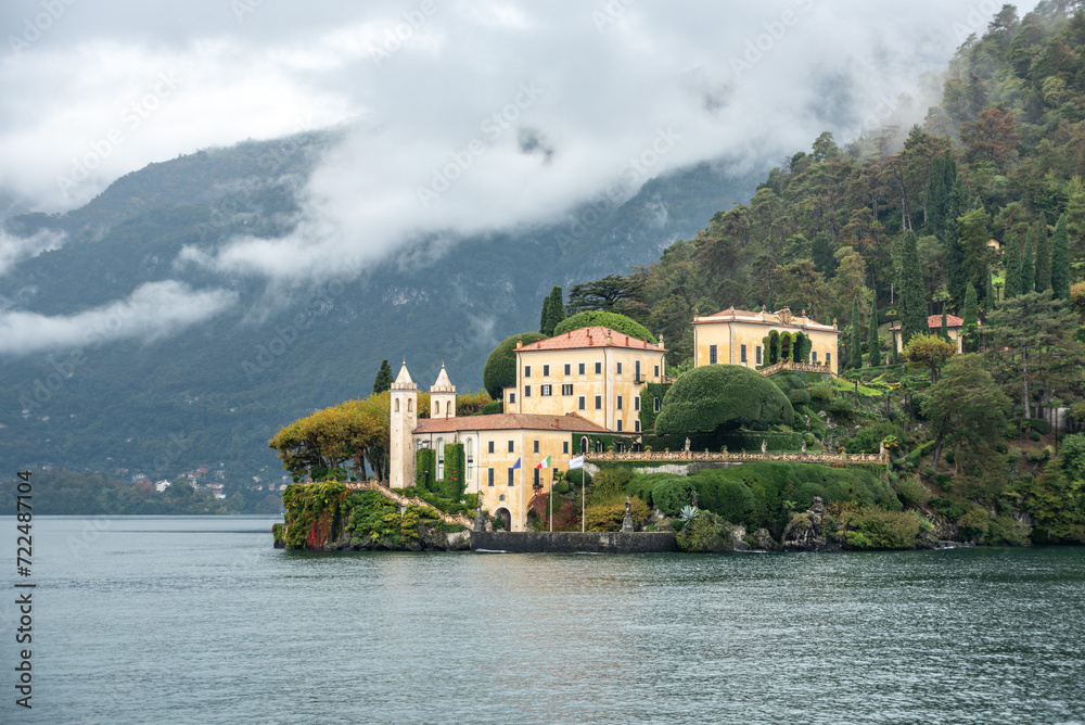 Iconic villa Balbianello at lake Como, a famous film set Iconic villa Balbianello at lake Como, a famous film set