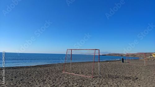 goals on the beach on Fuerteventura, Canary Islands © Ami