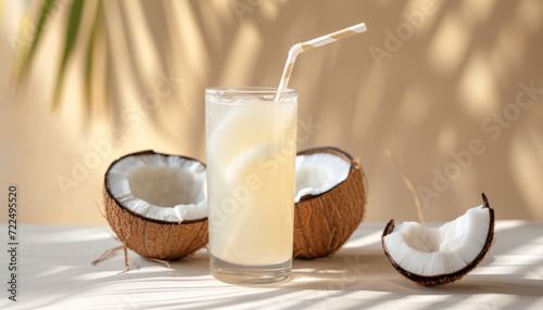 Tropical coconut juice, diet drink.