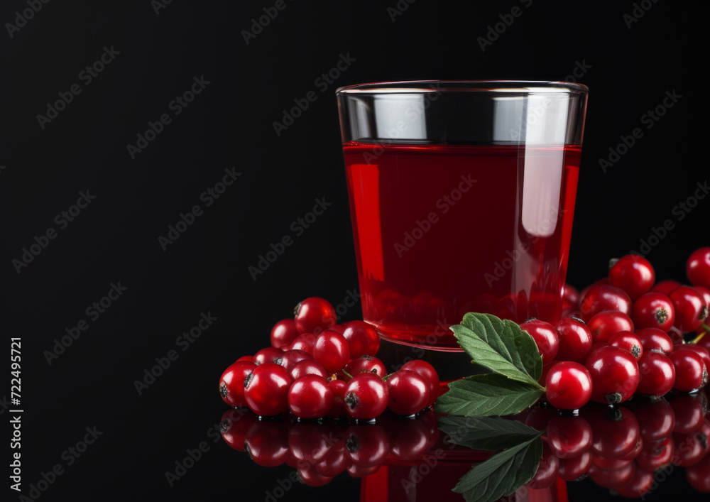 A freshly squeezed glass of lingonberry juice, a medicinal fortified drink. A freshly squeezed glass of lingonberry juice, a medicinal fortified drink.