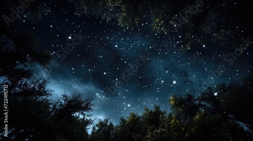 A beautiful night sky filled with numerous stars. Perfect for celestial-themed designs and backgrounds