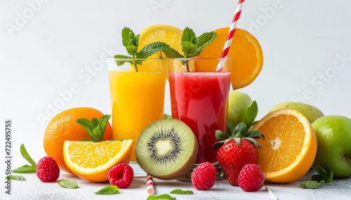 A freshly squeezed glass of citrus fruit juice  a medicinal fortified drink.