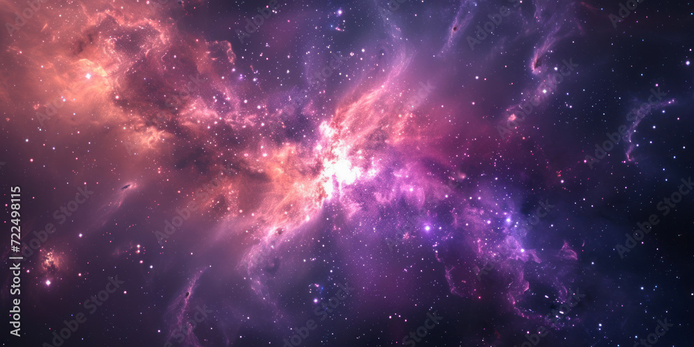 Galactic adventure, a cosmic wallpaper featuring a vast galaxy with stars and nebulae.