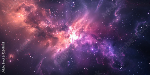 Galactic adventure  a cosmic wallpaper featuring a vast galaxy with stars and nebulae.